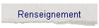 Renseignement